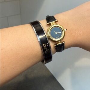 Hermes Horse & Carriage Enamel Bangle Authentic